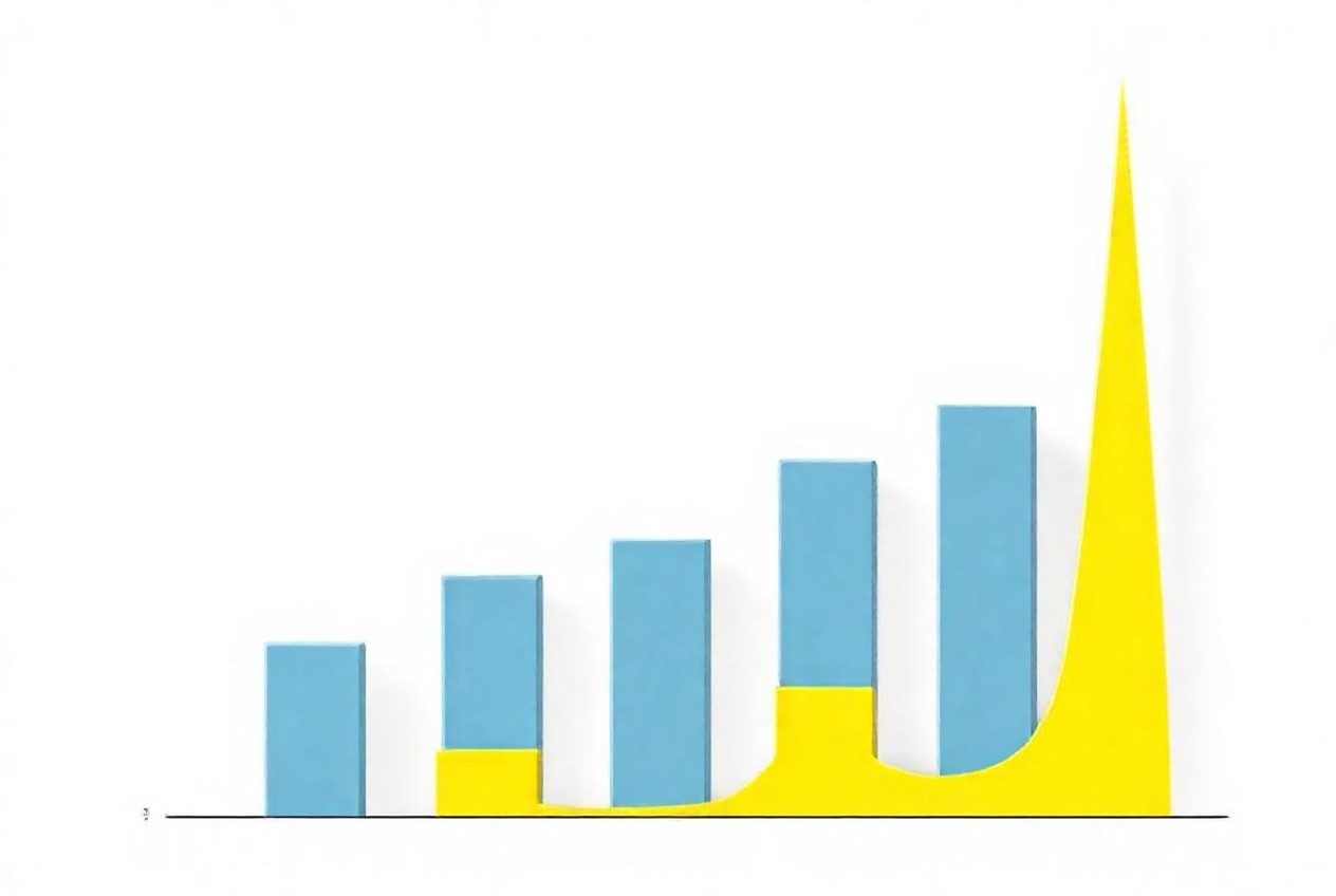 Bar chart of running load with a taller spike for starting surge