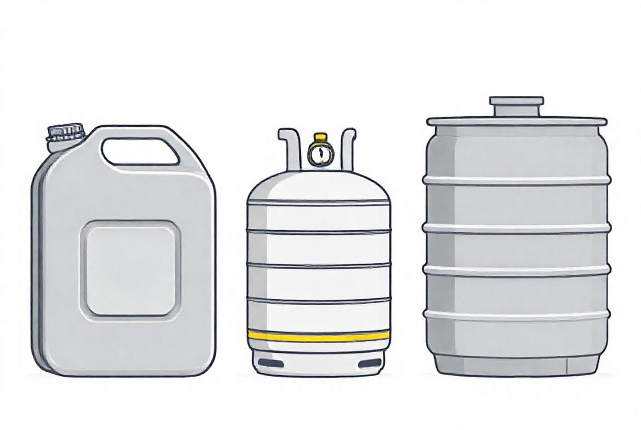Fuel types compared by shelf life and energy